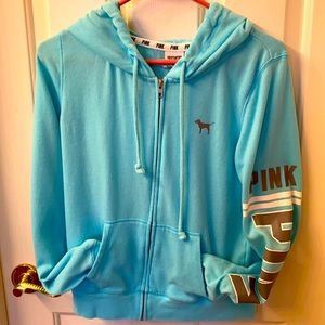 PINK full zip hoodie